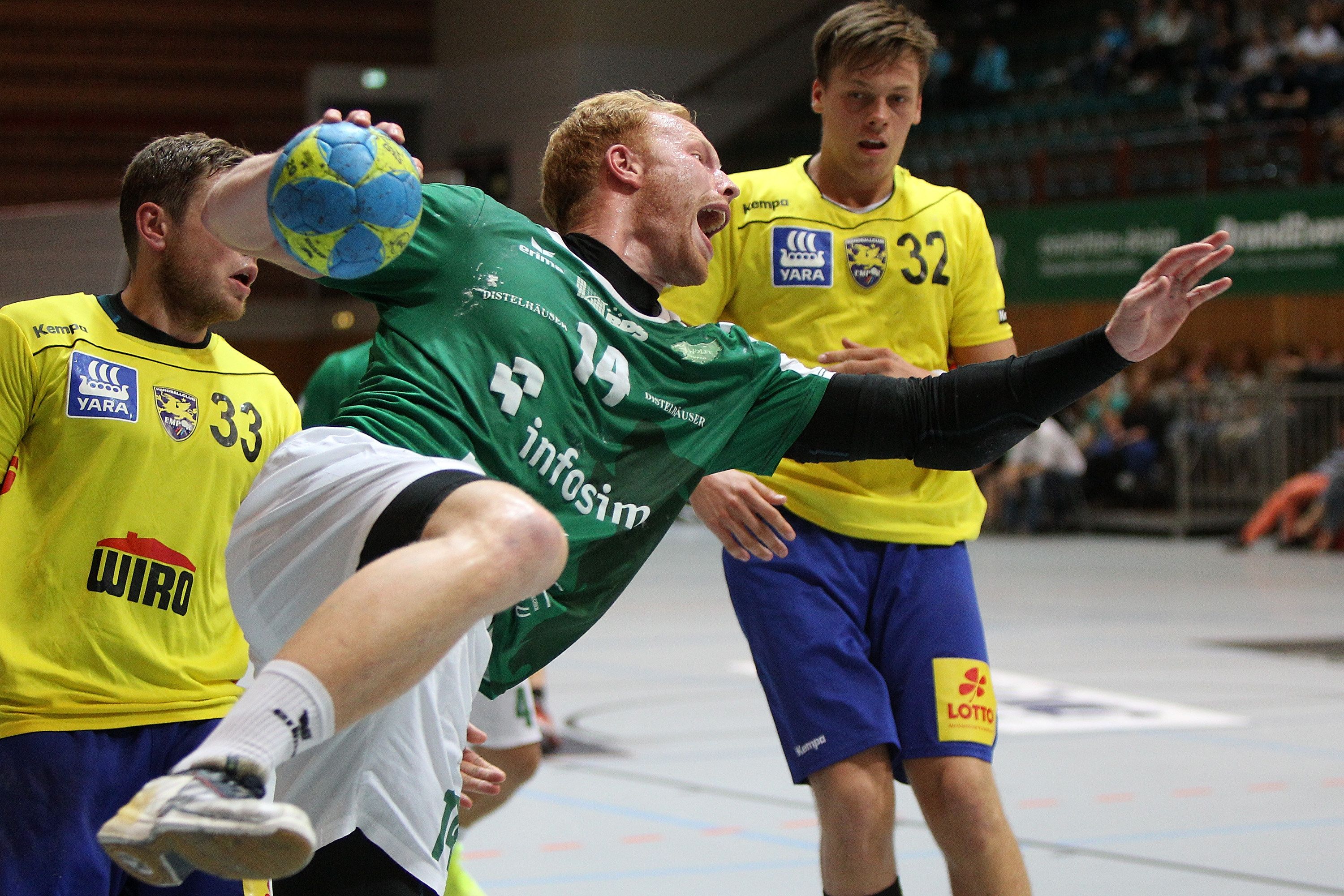 DKB 2. Handball-Bundesliga, DJK Rimpar Wölfe – HC Empor Rostock