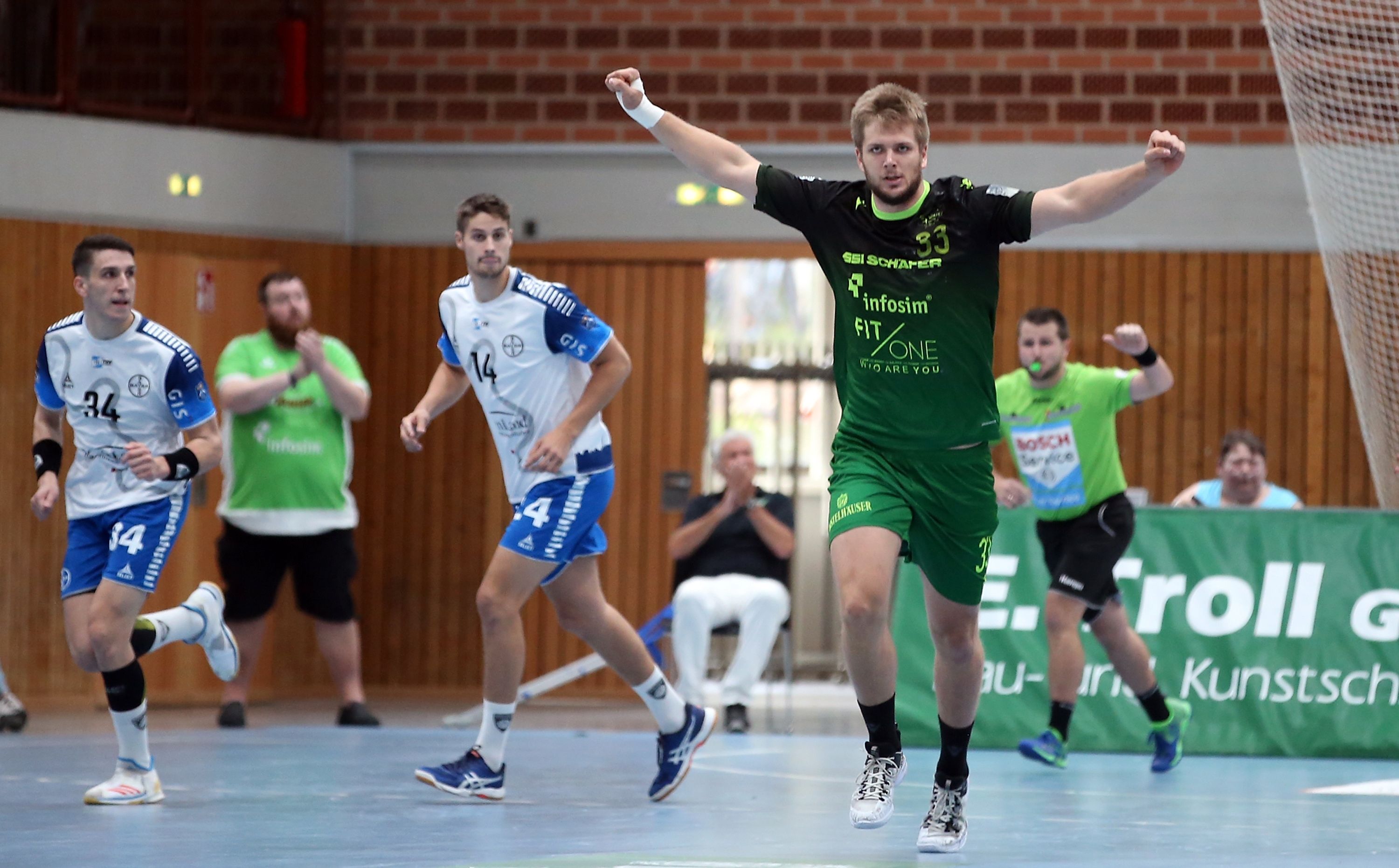 Handball, 2. Bundesliga, DJK Rimpar Wölfe – TSV Bayer Dormagen