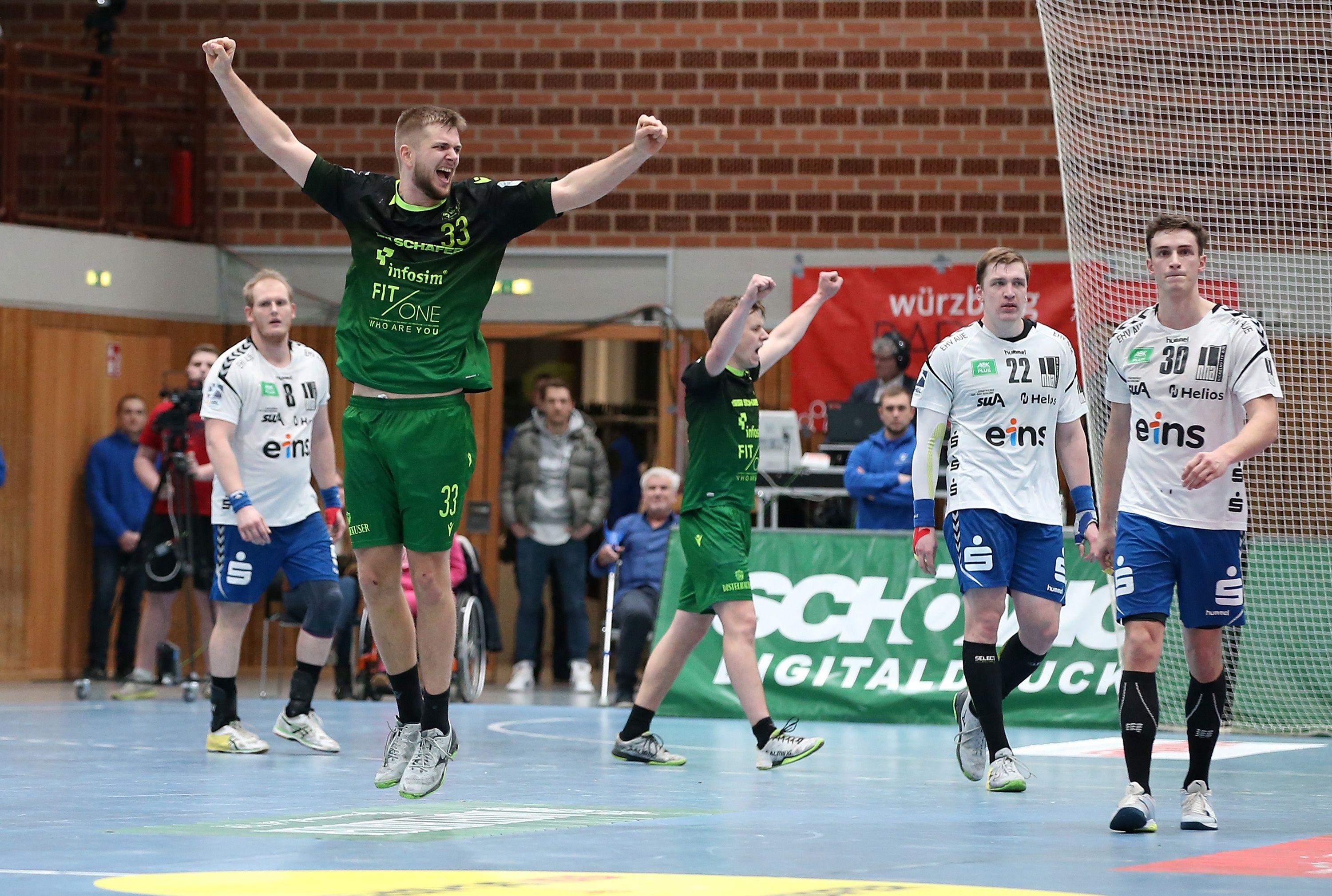 2. Handball-Bundesliga, DJK Rimpar Wölfe – EHV Aue